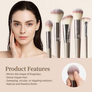 Juego de Brochas de Maquillaje Veganas Portátiles Personalizadas de 15 Piezas con Bolsa, Cerdas Súper Suaves, Pedidos con MOQ Bajo para Uso Facial y Ocular - Product Image 6