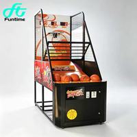 Machine de jeu d'arcade de basket-ball de rue à monnayeur pour centre de jeux, machine de tir de basket-ball pour parc d'attractions intérieur
