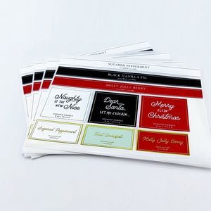 In Ấn Nóng Dập Vàng Lá Nhãn Hiệu Nhãn Dán Giấy Không Thấm Nước Rõ Ràng Nhãn Tùy Chỉnh Logo Sticker - Product Image 2