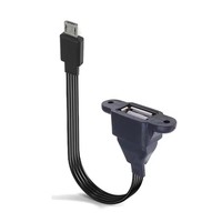 90 °   Câble adaptateur USB 2.0 coudé, une prise vers Micro USB B 5 broches, OTG rectangulaire, court, 10cm 20cm