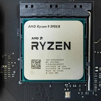 Pour AMD Ry-zen 9 5950X NOUVEAU R9 5950X 3,4 GHz 16 cœurs 32 threads Processeur CPU 7NM L3=64M 100-000000059 Socket AM4