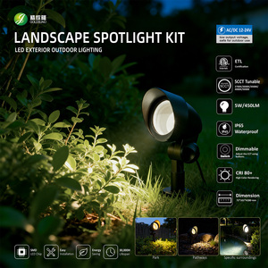 Projecteur LED paysager basse tension homologué ETL 12V 24V 5CCT <span class=keywords><strong>IP65</strong></span> pour extérieur, jardin, cour, éclairage paysager - Product Image 1