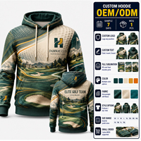 Sudadera con Capucha Personalizada para Golfistas, Tacto Suave, Ropa Deportiva para Club de Golf, Pedido al por Mayor