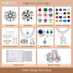 Viresa tùy chỉnh 5A Cubic Zirconia biểu đồ thiết lập cho Cushion cut kim cương Carat Kích thước so sánh đá quý hình dạng công cụ - Product Image 6