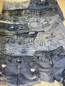 Ukay Ukay Bale Second hang Jeans Au-dessus du genou pour dames Taille haute Ukay Summer HW Jean Shorts pour femmes Used Women's Denim Shorts - Product Image 2