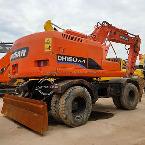 En vente utilisé Stock importé de Corée Doosan Dh150/ 15Ton excavateur à roue Dh150w-7 DH210W DX150W - Product Image 1