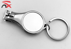 Logo personnalisé Fournisseur professionnel Vente en gros Ciseaux coupe-ongles en acier inoxydable Porte-clés - Product Image 5
