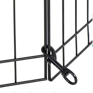 Valla de acero para perros de 8/16 paneles, VALLA DE Metal portátil para perros de 80x100cm, paneles para mascotas, valla para corralito para perros pequeños para acampar y viajar - Product Image 5