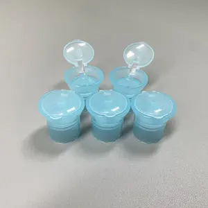 Tampas plásticas de baixo preço para frascos de embalagem de cosméticos, frascos de loção, tampa flip-top de 20 mm