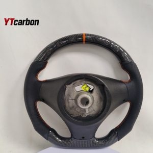 YTcarbon para <span class=keywords><strong>volante</strong></span> de fibra de carbono Real de estilo de carreras personalizado de la serie 1 E87 <span class=keywords><strong>120i</strong></span> 1M de la serie 1 de los modelos 1 - Product Image 6