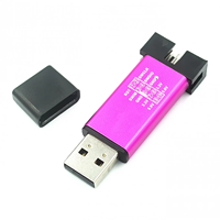 Bağlantı Stlink st-link V2 Mini STM8 STM32 simülatörü indir programcı programlama ile kapak DuPont kablosu
