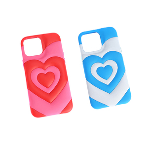 Funda de Teléfono de Cuero PU con Figura de Corazón Encantador para Chicas, Funda Protectora Antigolpes para iPhone 17 16 15 - Product Image 3