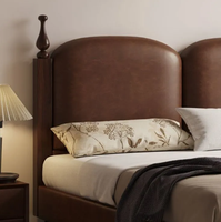 Lit de rangement de luxe moderne haut de gamme avec cadre en cuir véritable, ensemble de chambre à coucher, lit double, king size, queen size, écologique