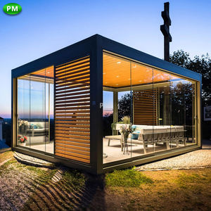 2-20% de réduction pour auvent de salle à manger extérieure, couverture de <span class=keywords><strong>pergola</strong></span> en alliage d'aluminium étanche, <span class=keywords><strong>kit</strong></span> de persiennes de toit réglables - Product Image 5