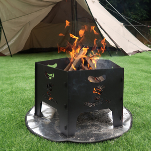 Alfombrilla redonda personalizada para fogatas de alta temperatura, alfombrilla ignífuga para cubierta, alfombrilla para <span class=keywords><strong>parrilla</strong></span>, escudo térmico para barbacoa, brasas - Product Image 1