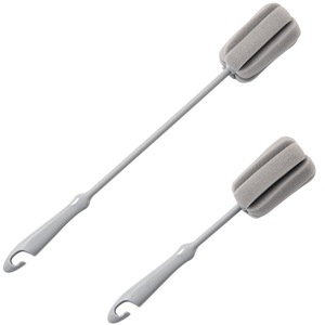 Brosse à tasses, brosse à bouteilles, éponge à récurer en laine d'acier, brosse de nettoyage à long manche, petite brosse de cuisine domestique avec boucle de suspension - Product Image 5