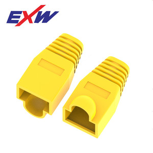 Exw Crystal Head Cover 5.5mm 6.5mm PVC <b>Plug</b> In For Network Patch Cords - Product Image 2