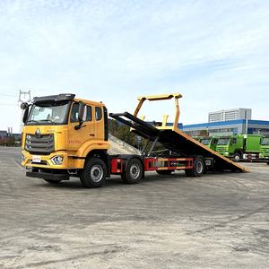 Howo 6x2 Flatbed tamirci çekme yol acil kurtarma için kurtarma aracı 18 Ton Rollback çekme kamyon - Product Image 3