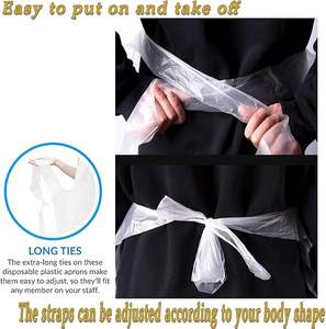Delantal de Plástico Envuelto Individualmente para Hospital, Salón, Industria - Product Image 3