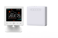 Caldera de Gas Inteligente Tuya para Calefacción por Suelo Radiante, con Pantalla Táctil LCD RF 433, Control Remoto por Aplicación, Compatible con Alexa y Google