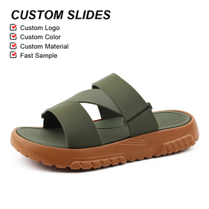 OLICOM OEM Fabrik Benutzerdefiniertes Logo Herren-<span class=keywords><strong>Slides</strong></span> Sandalen mit Fußgewölbestütze EVA Dicke Sohle Bequeme Atmungsaktive Maßgefertigte <span class=keywords><strong>Slides</strong></span> Hausschuhe - Product Image 5
