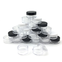 Pot cosmétique rond mini 10g 10ml en PS, personnalisable couleur et logo, pour crème et contour des yeux, fabrication OEM, vente en gros