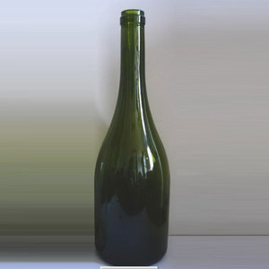 Nhà máy tùy chỉnh trong kho 500ml 750ml vòng hình dạng màu xanh lá cây kính Champagne chai với nắp nhôm - Product Image 2