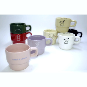 Taza de café de cerámica apilada creativa personalizable, diseño novedoso, suministros promocionales para <span class=keywords><strong>fiestas</strong></span> para beber en casa personalizados - Product Image 3