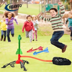 Lanzacohetes para niños con 3 <span class=keywords><strong>dinosaurios</strong></span> de espuma almohadilla de lanzamiento juguetes al aire libre - Product Image 2