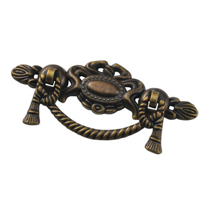 Antique Chinese Style Furniture Handle Oval Zinc Alloy Drawer Pull Decorative <b>Cabinet</b> Hardware Bronze <b>Gold</b> Finish Durable Design - Product Image 4