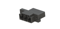 Connecteur de fil électrique noir à une rangée 1 circuit à pas de 10.16mm