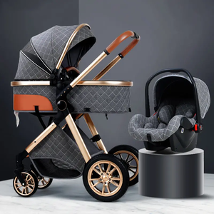 <span class=keywords><strong>Poussette</strong></span> pour bébé en aluminium de Chine 3 en 1 avec certification pour les 0 à 3 ans <span class=keywords><strong>Poussette</strong></span> <span class=keywords><strong>triple</strong></span> pliable à vue élevée - Product Image 3