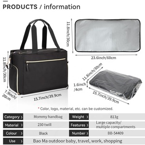 Sac à main fourre-tout extérieur pratique sac à couches maman bon marché pour les mamans occupées commodité en déplacement - Product Image 4