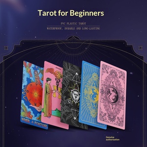 Tarjetas de Tarot <span class=keywords><strong>Vetter</strong></span> al por Mayor para Principiantes, Impresas en Color, PVC Impermeable, con Lámina Dorada, 12*7, Libro de Tarot de PVC, Manual, Juego de Cartas - Product Image 3