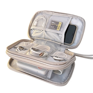 Portable Digital Storage Bag For Cables Charging Earphones Multipurpose Travel Organizer Durable Mesh Compartment Design - Product Image 5