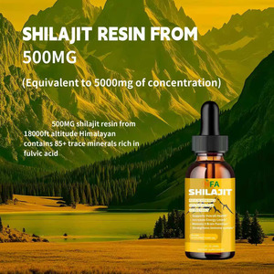 Formule spéciale riche en minéraux pour augmenter les niveaux d'énergie, gouttes liquides de Shilajit 500 mg, gouttes liquides de résine de Shilajit - Product Image 5