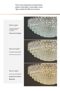 Lampadario di Lusso Moderno in Cristallo, Stile Classico per Villa, <span class=keywords><strong>Sala</strong></span> Banchetti, Soggiorno, Hall d'Hotel, Decorazione per Tutta la Casa - Product Image 5