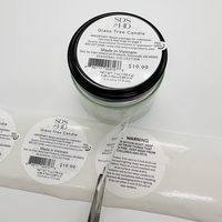 Étiquettes d'avertissement multicouches professionnelles en PVC adhésif, pelables et réutilisables, autocollants imperméables pour livrets pliables, pour pots de bougies parfumées