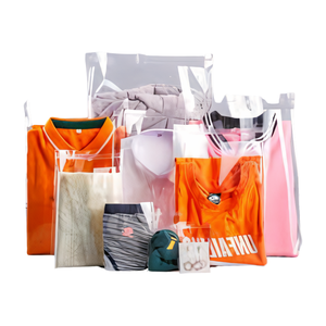 Bolsa de plástico para camisetas, ropa personalizada, embalaje, OEM, directo de fábrica, venta al por mayor, almacenamiento con cremallera, suministro de pantalón ajustable para mujer - Product Image 5