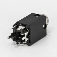 PJ-629HAN 6.35 MM Audio Jack 1/4 Pouces Stéréo Jack Socket 5 Broches 6.35 MM Audio Plug Socket Femelle Jack En Laiton Contact Matériel