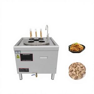 Estufa de cocina de Pasta de escritorio de acero inoxidable comercial de 5 agujeros 12L equipo de restaurante multifuncional olla de cocina Industrial - Product Image 1