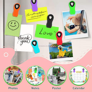 批发促销商务礼品纪念品定制印刷标志塑料冰箱冰箱磁铁纸夹夹 - Product Image 6