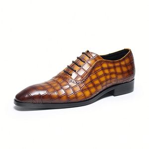 Nouvelles Chaussures Habillées pour Hommes sur Mesure, en Cuir de Luxe, Style Brogue Oxford, Chaussures Habillées Haut de Gamme pour Hommes - Product Image 4