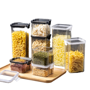Герметичные банки для хранения зерна, органайзер для хранения большого резервуара, пластиковый ящик для хранения сухих продуктов, Набор банок для приправ - Product Image 1