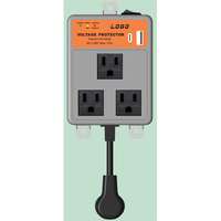 Régulateur de tension électronique automatique monophasé triphasé Konstar 15A AC 50/60Hz avec affichage LED pour surcharge et sous-tension