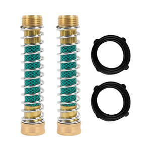 Protector de manguera de jardín, adaptador de extensión de <span class=keywords><strong>grifo</strong></span> de latón y Metal de plástico con conector de agua de resorte de bobina para extensión de <span class=keywords><strong>grifo</strong></span> de jardín - Product Image 1