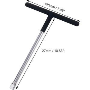Llave de Tubo con Mango en T de 1/2 Pulgada, Acero con Alto Contenido de Carbono, Herramienta <span class=keywords><strong>Manual</strong></span> Resistente <span class=keywords><strong>para</strong></span> Autos y Motocicletas - Product Image 2