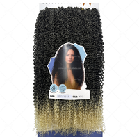 Extensions de cheveux Grace Packet, 9 pièces en un seul lot, BAXI2025-7, 320 g, boucles crépues, fibre protéinée, tissage de cheveux double trame