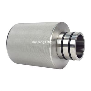 Élément filtrant en maille frittée en acier inoxydable de 5 microns personnalisé, état neuf, filtre à cartouche industriel en feutre - Product Image 3