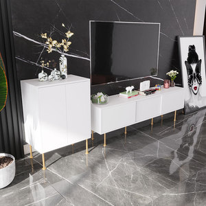 Mueble de <span class=keywords><strong>TV</strong></span> sencillo <span class=keywords><strong>y</strong></span> moderno, juego de mesa de centro de lujo, combinación de pared estrecha, <span class=keywords><strong>muebles</strong></span> de almacenamiento para sala de estar, soportes de <span class=keywords><strong>TV</strong></span> - Product Image 2